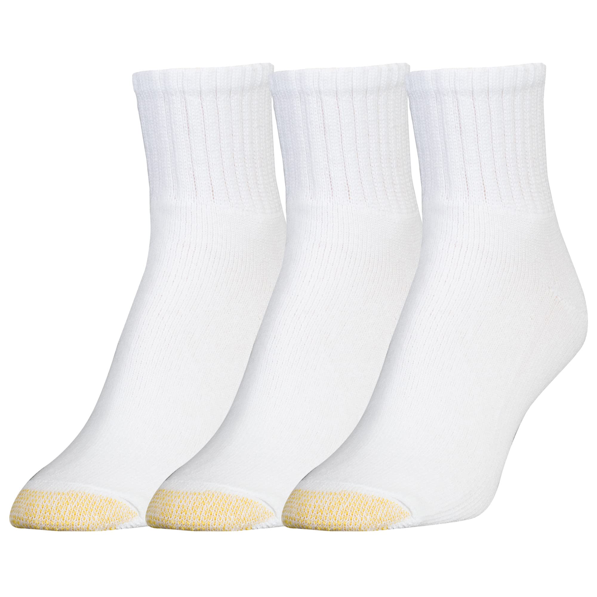 GOLDTOE Women's Hydrotec Quarter Extended Socks 3 Pack - Moisture-Wicking Athletic Socks for Running, Hiking & Everyday Comfort