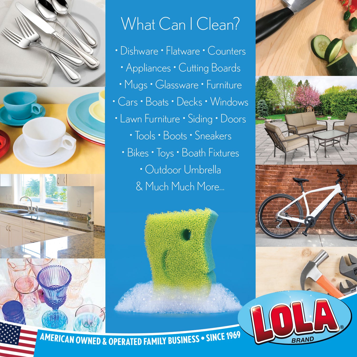 Scrub N' Wipe Boss - 3 Pack Heavy Duty Cleaning Sponges for Kitchen, Bathroom & Household Cleaning - Multi-Surface Scrubber for Dishes, Sinks & Stains