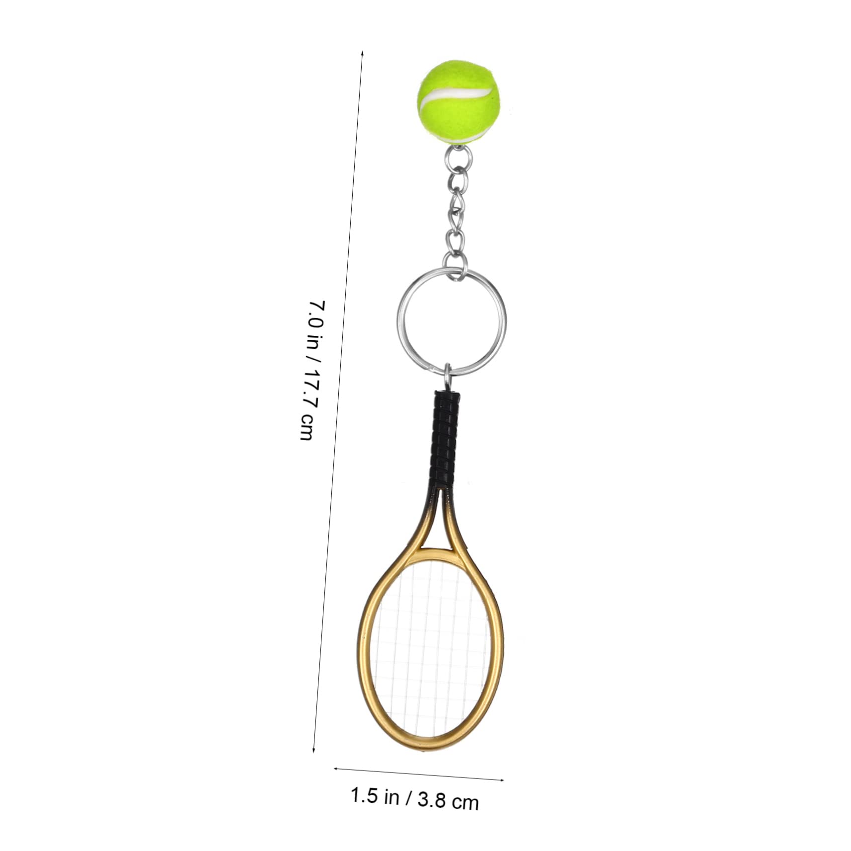 FOYTOKI 48 Pcs Tennis Keychain Set - Athlete Keyring Accessories for Women, Mini Flocking Car Keychains - Perfect for Tennis Lovers, Sports Gifts & Everyday Use