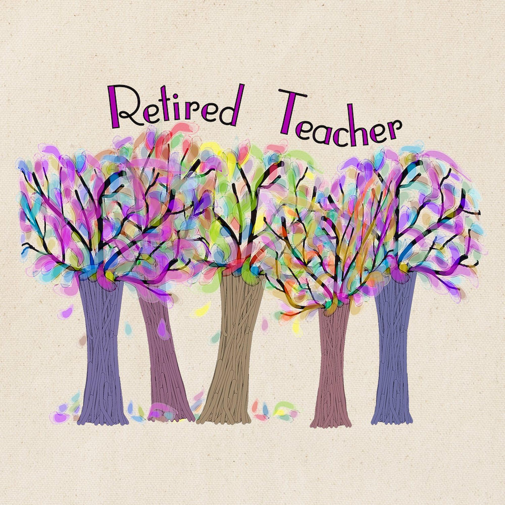 Retired Teacher Tote Bag - Natural Canvas Reusable Shopping Bag for School, Groceries & Everyday Use | Durable Eco-Friendly Gift for Educators