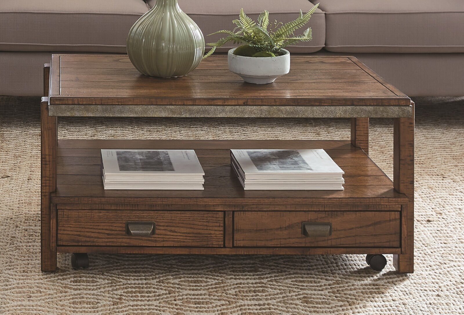 Victor Collection Condo Size Coffee Table and End Table Set - Modern Small Space Living Room Furniture for Apartments, Dorms & Studio Decor