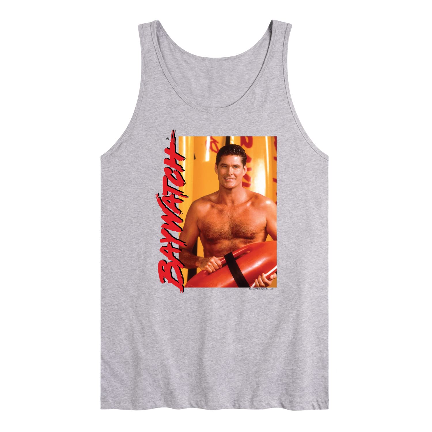 Baywatch Mitch Men's Jersey Tank Top - Breathable & Comfortable Hybrid Apparel for Gym, Beach & Summer Outfits
