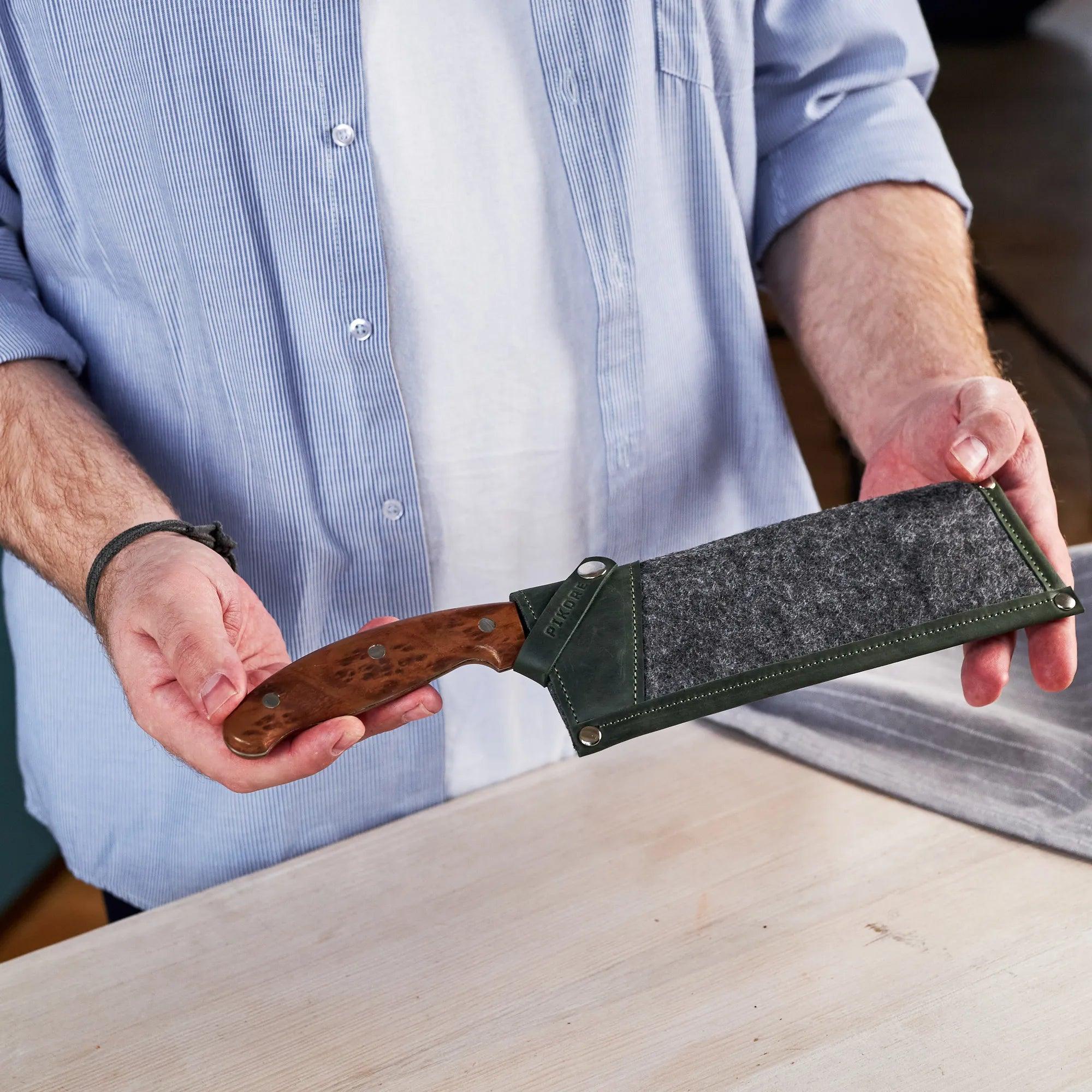 Premium Genuine Leather Knife Cover - Durable & Protective Sheath for Kitchen, Hunting & Outdoor Knives | Perfect for Camping, Cooking & Everyday Use