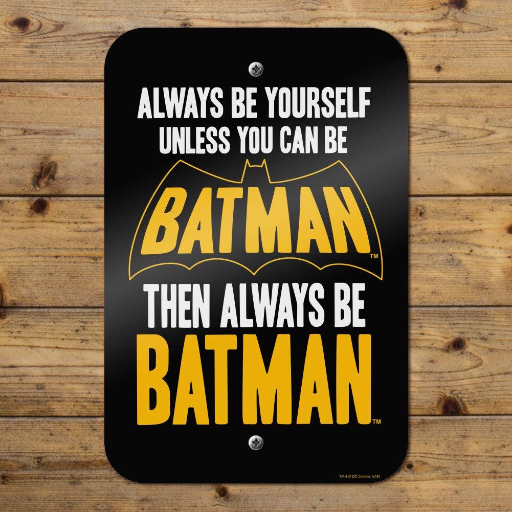 Batman Wall Art Sign - Premium Superhero Decor for Home, Office & Business | Perfect for Superhero Fans, Man Cave & Batman Themed Rooms