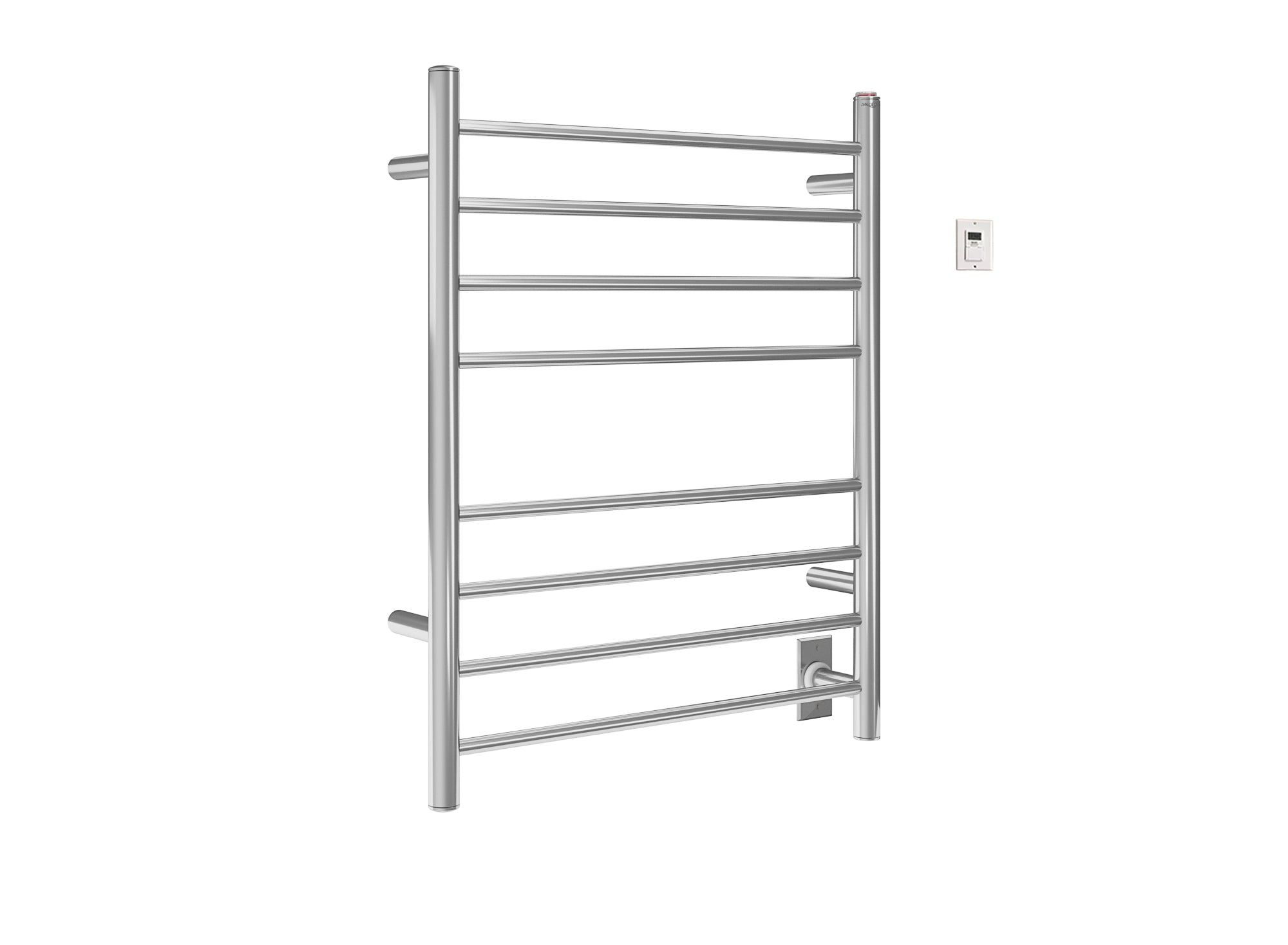 Prestige Dual 8 Bar Hardwired & Plug-in Stainless Steel Towel Warmer with Timer - Perfect for Bathroom, Spa, and Luxury Home Use
