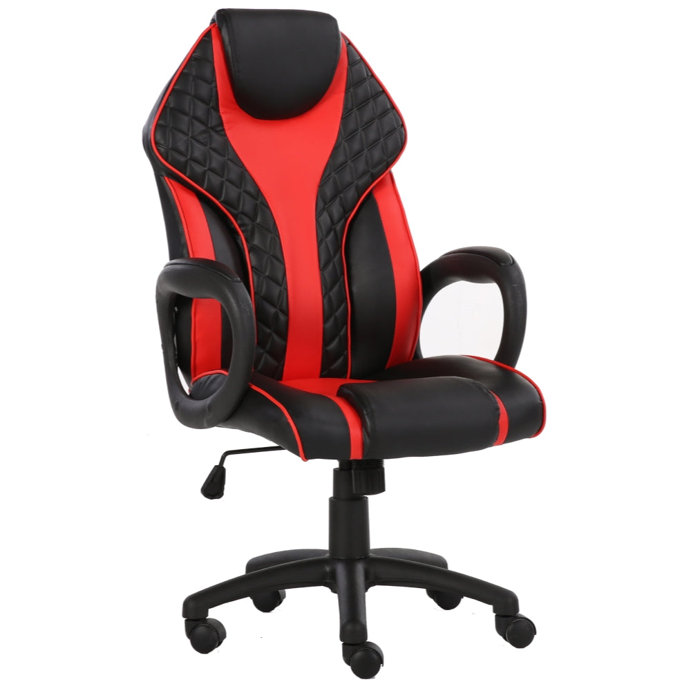 HAWK SERIES 058 Ergonomic Gaming Chair - Red & Black Racing Style for PC, Console & Office Use - High Back Computer Chair with Lumbar Support for Gamers & Professionals