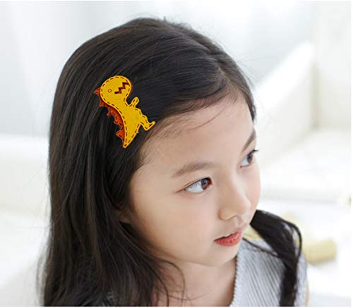 CRIZAN Dinosaur Hair Clips for Girls - 3PCS Cute Duck Bill Hair Accessories for Toddlers & Kids - Perfect for School, Parties & Daily Wear