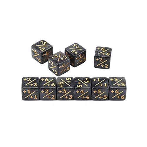 10pcs Magic Gathering Dice Counters - Funny Game Dice for Tabletop RPGs, Board Games, and MTG Accessories