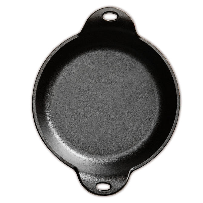 6 Inch Cast Iron Round Serving Plate - Perfect for Pizza, Pies, and Appetizers at Parties and Family Gatherings