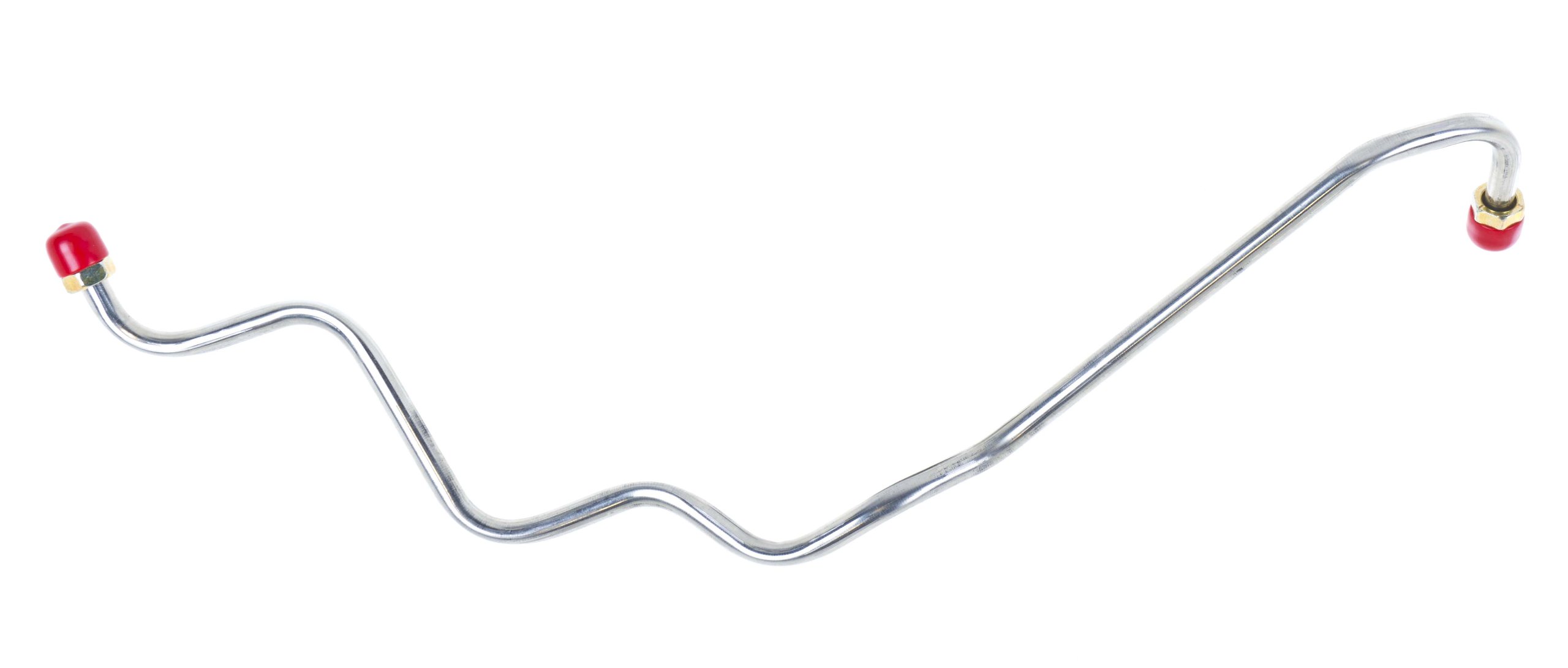 The Right Stuff FPC6720S Fuel Pump to Carburetor Line - Stainless Steel Fuel Line for 4 Barrel Carburetor (No Vent Line) - Perfect for Classic Car Restoration & Hot Rod Engine Upgrades