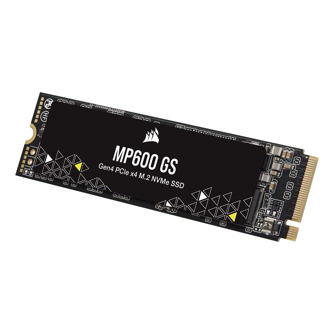Corsair MP600 GS 1TB PCIe Gen4 x4 NVMe M.2 SSD - High-Speed Gaming SSD with 4800MB/s Read - TLC NAND - M.2 2280 - DirectStorage Ready - Compatible with PS5, Laptops & Desktop PCs - Perfect for Gaming, Video Editing & Workstations