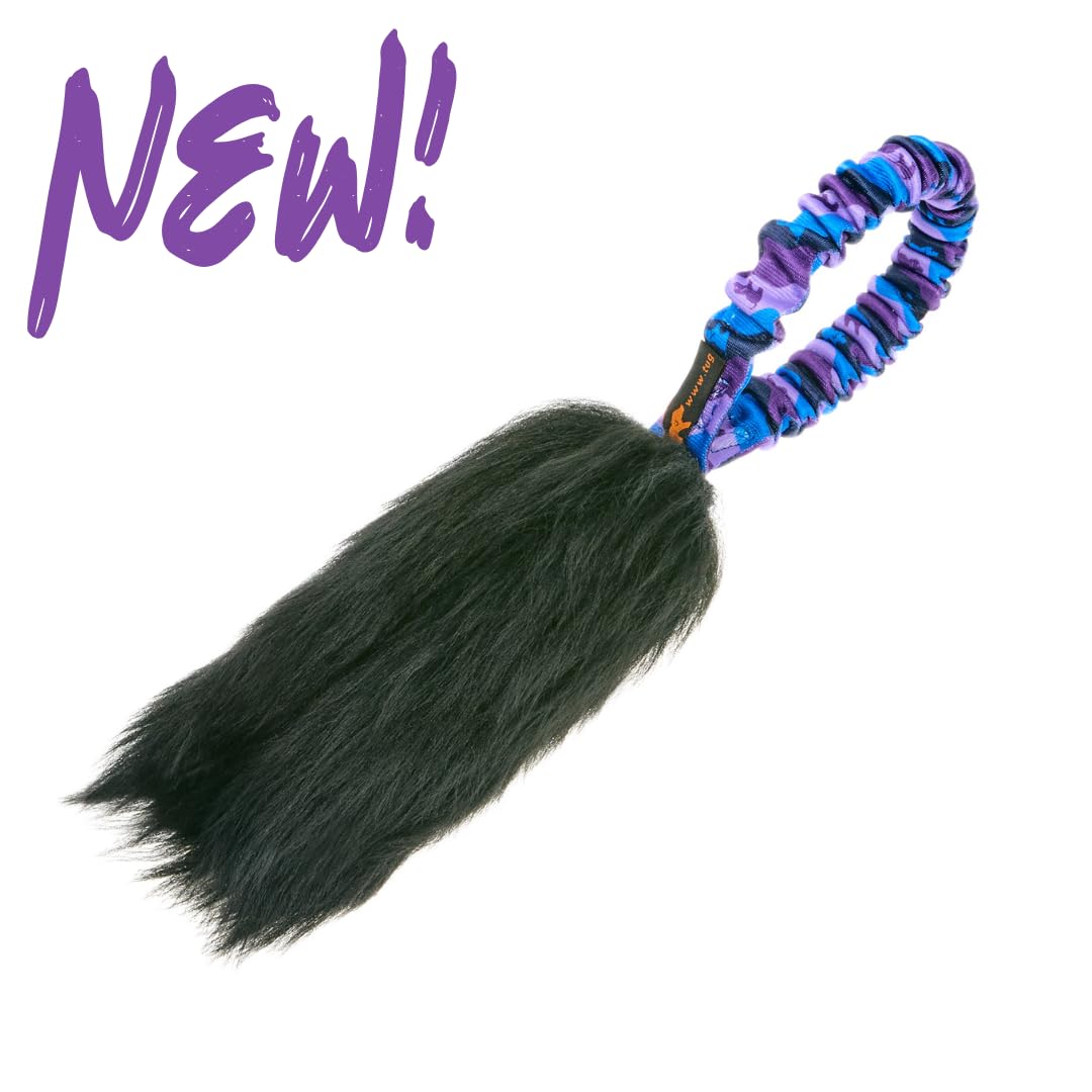 **Tug-E-Nuff Pocket Magnet Interactive Bungee Tug Toy for Dogs – Shock-Absorbing, Durable Dog Toy for Strong Chewers | Puppy Training & Playtime | 100% Locally-Sourced Sheepskin | 13 x 8 Inches | Perfect for Indoor & Outdoor Play, Fetch, and Bonding**