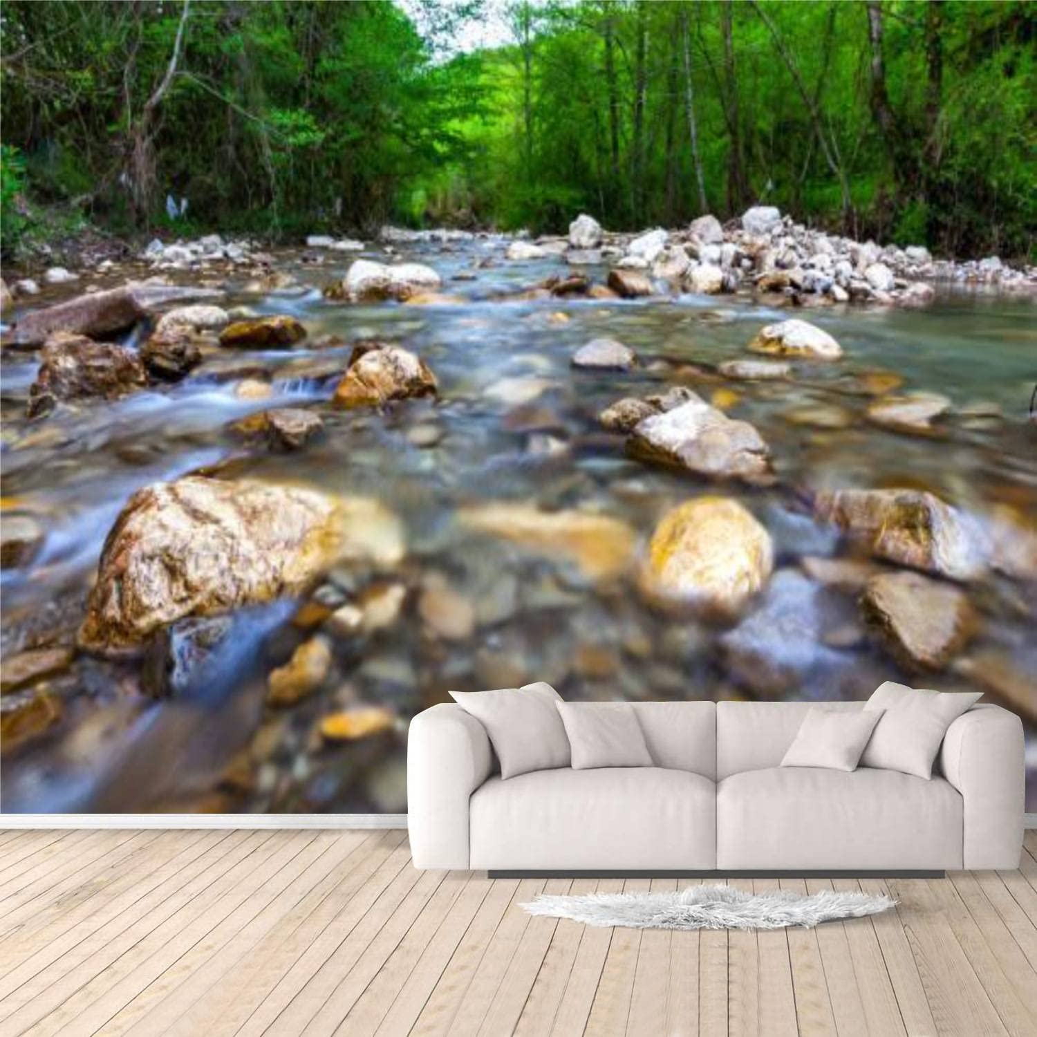 Peel and Stick Forest Landscape Wallpaper - Sochi Russia Inspired 3D Self-Adhesive Mural | Large Removable Wall Sticker for Bedroom, Living Room Decor | Perfect for Home Renovation, Apartment Makeovers & Nursery Themes