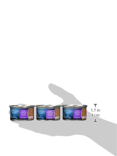 Purina Pro Plan Kitten Food - Ocean Whitefish & Tuna Recipe in Gravy, 3oz Canned Wet Cat Food - High Protein for Growth & Development - Perfect for Weaning Kittens & Picky Eaters