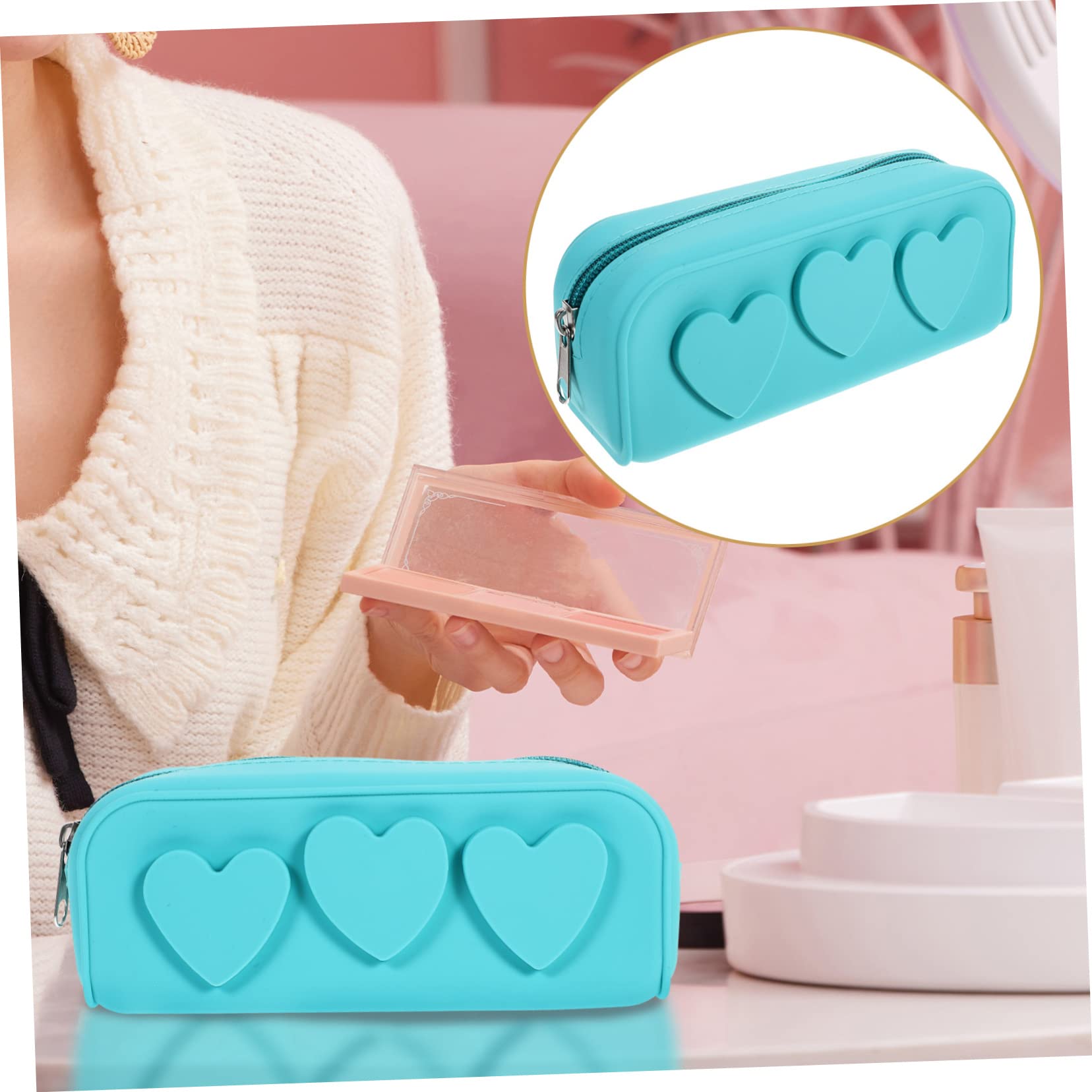 Waterproof Travel Makeup Brush Bag - Portable Cosmetic Organizer for Brushes | Perfect for On-the-Go Makeup Artists & Travel Essentials