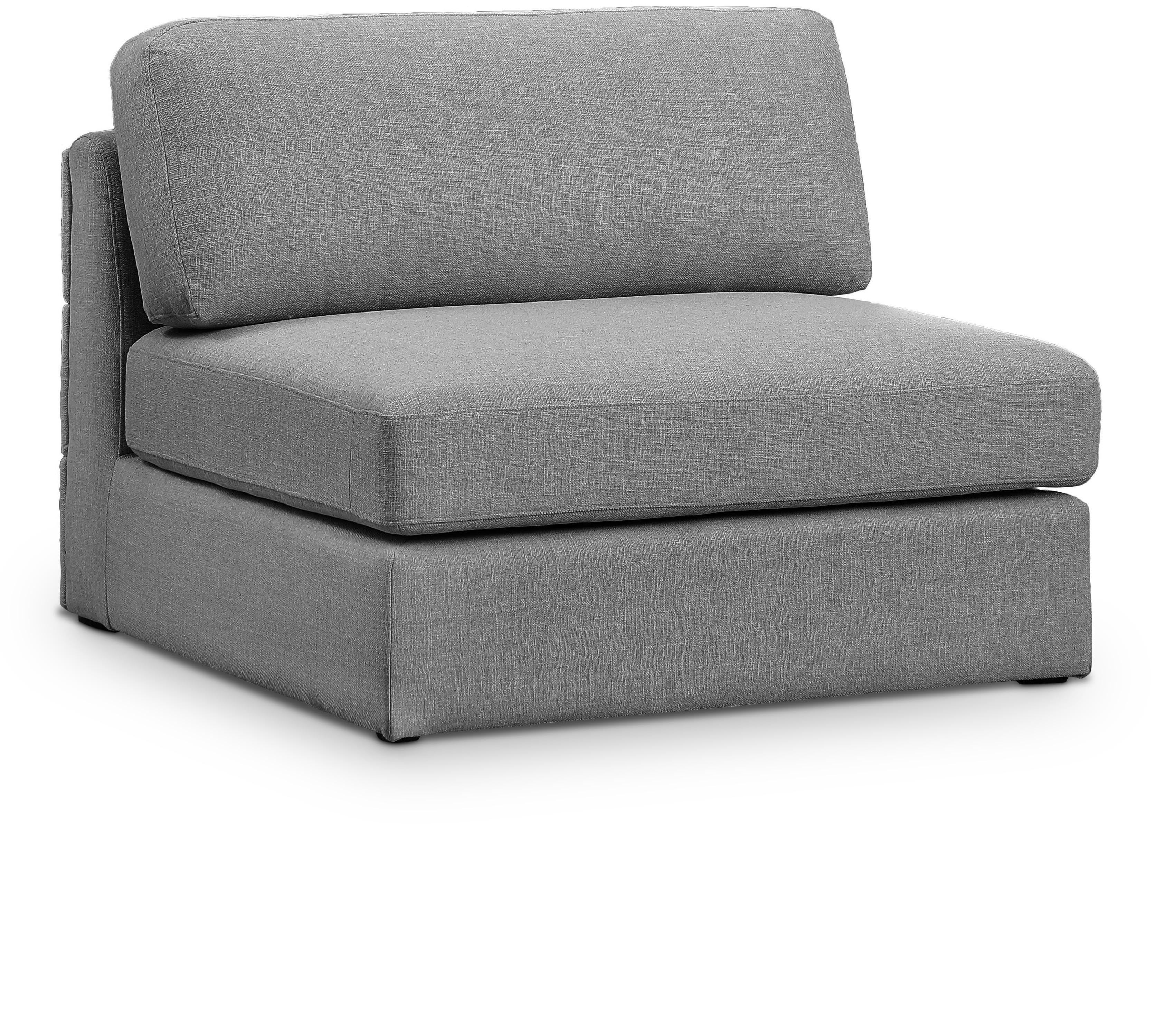 Beckham Durable Linen Textured Fabric Armless Chair - Modern Home Office & Living Room Accent Furniture for Relaxing & Decor