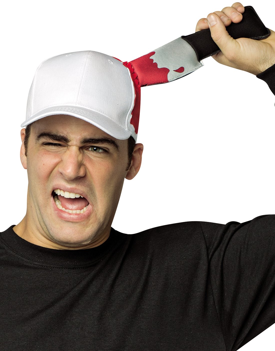 Rasta Imposta White Knife Hat - Novelty Costume Accessory for Halloween, Cosplay, and Themed Parties