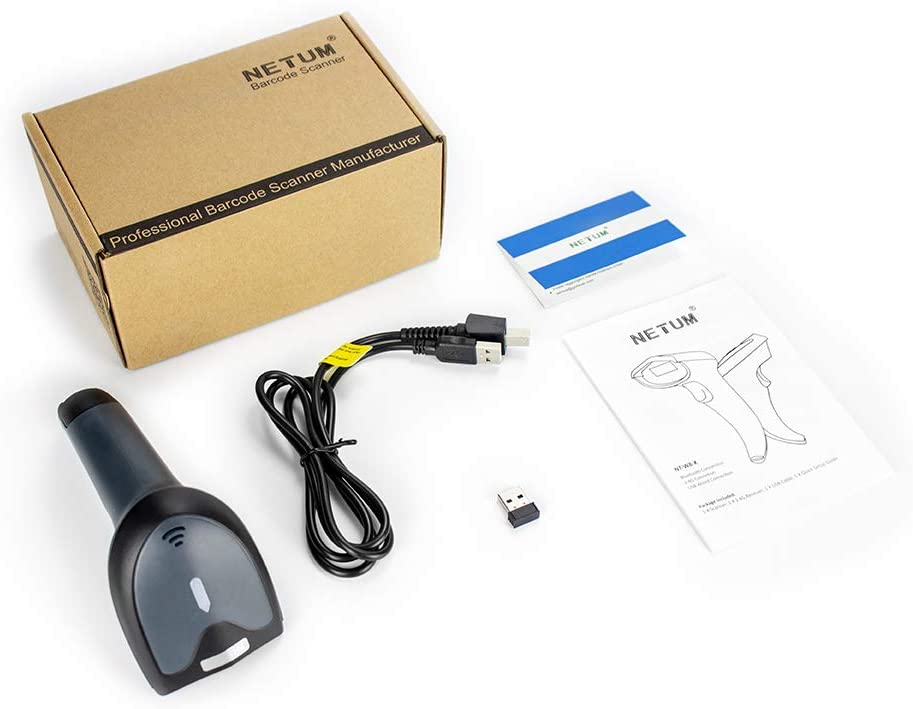 W8 X 2D Wireless Barcode Scanner - Portable Bluetooth Handheld Scanner for Retail, Warehouse & Inventory Management | Fast & Accurate QR Code Reader for Smartphones, Tablets & POS Systems