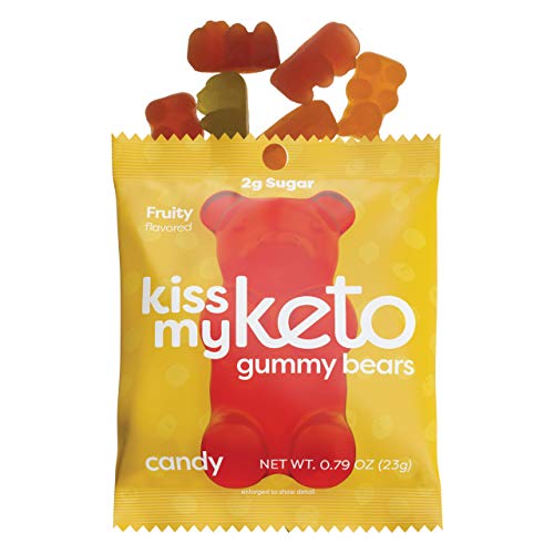 Keto Gummy Bears - Low Carb Vegan Candy for Snacking (60-Pack)