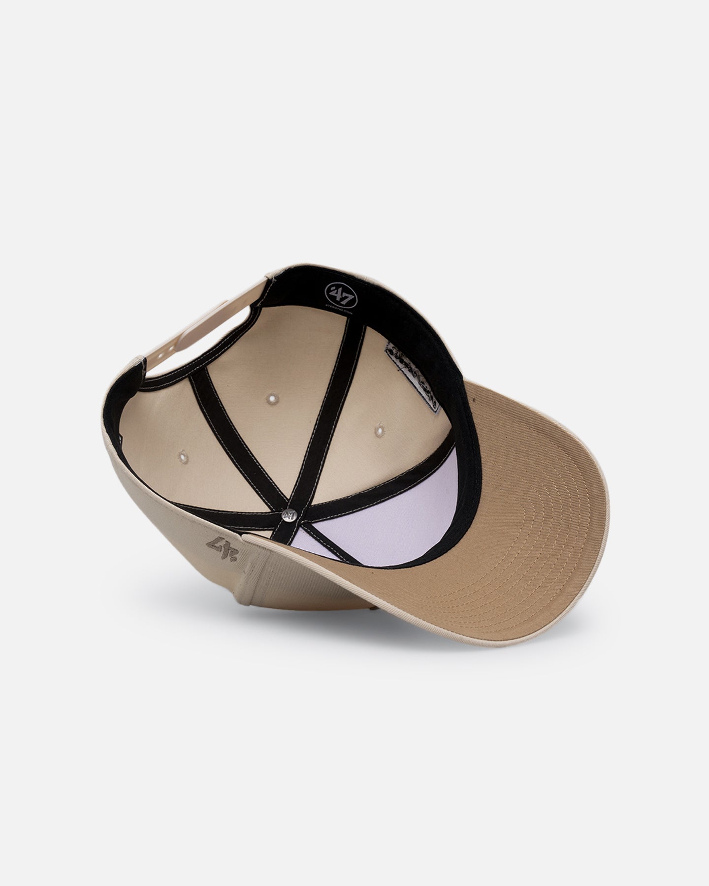 47 Brand Atlanta Braves 'Caramel Swirl' Sure Shot TT Cotton MVP Snapback Hat - Adjustable Cotton Baseball Cap for Men & Women - Perfect for Baseball Games, Sports Events & Casual Wear