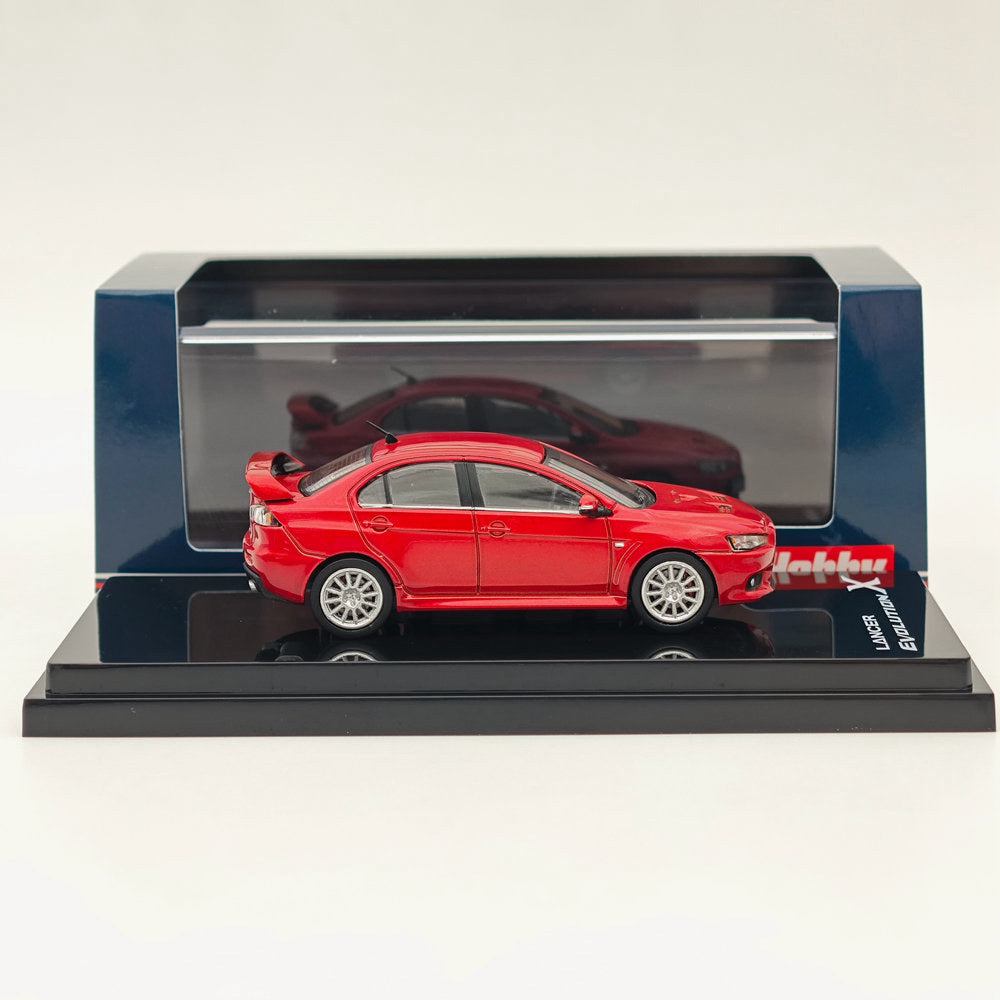1/64 Mitsubishi Lancer Evolution X Phantom Red Metallic Diecast Model Car - Limited Collector's Edition for Car Enthusiasts & Display - Perfect for Showcases, Gifts, and Racing Collections