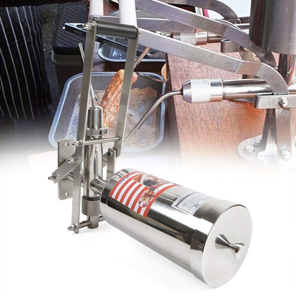 5L Commercial Churros Filler Machine - Stainless Steel Hand Crank Churro Maker for Spanish Donuts - Perfect for Restaurants, Bakeries & Home Use - Easy Manual Operation for Latin Fruit Filling