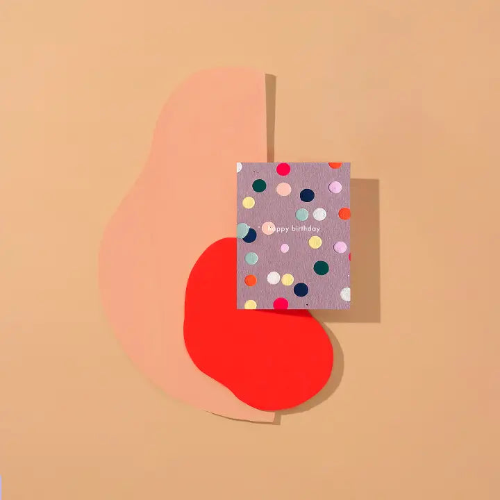 Birthday Dots Greeting Card - Colorful Polka Dot Design for Birthday Wishes, Parties & Celebrations | Perfect for Birthdays, Anniversaries & Special Occasions