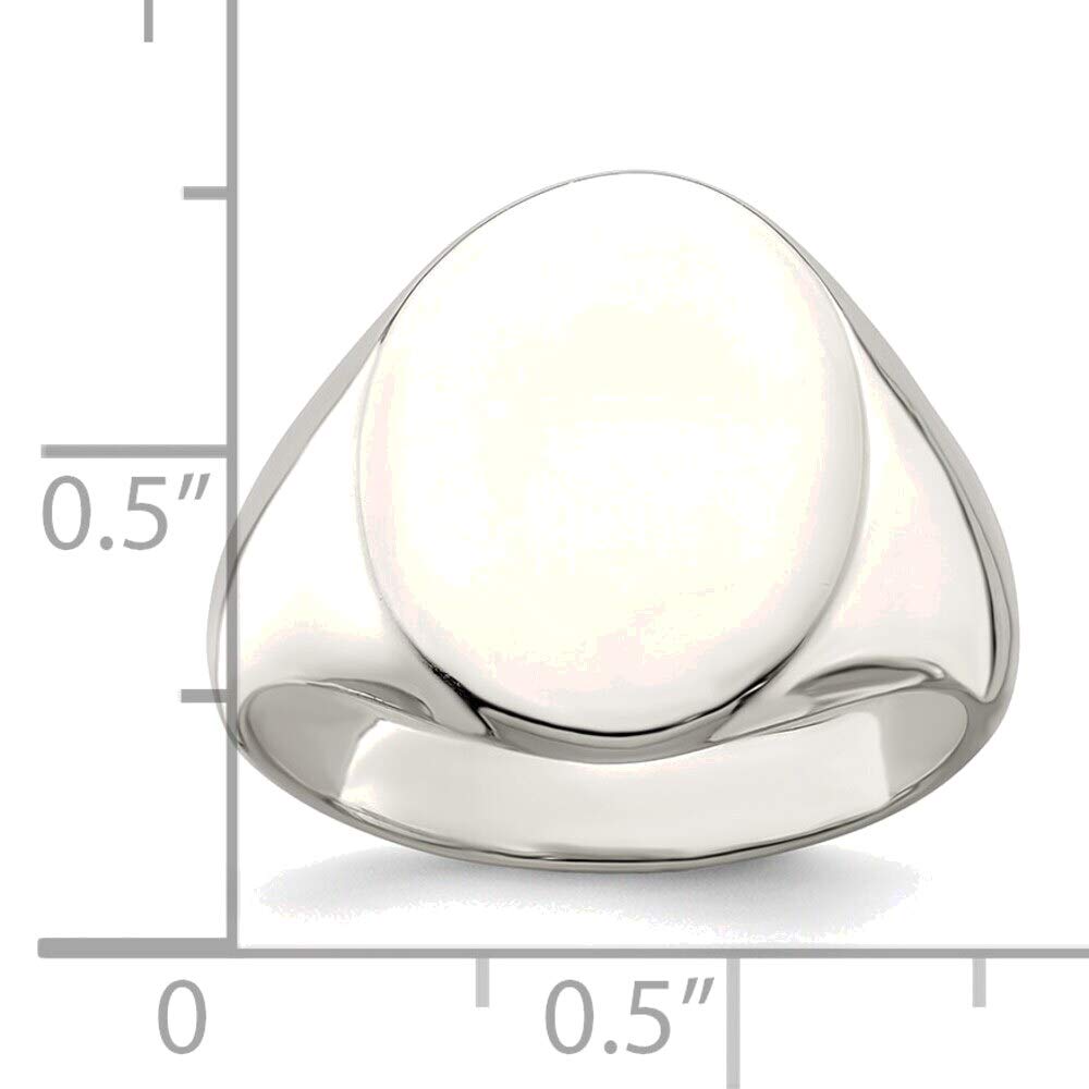 Bonyak Sterling Silver Signet Ring Size 6 - Elegant Jewelry for Men & Women