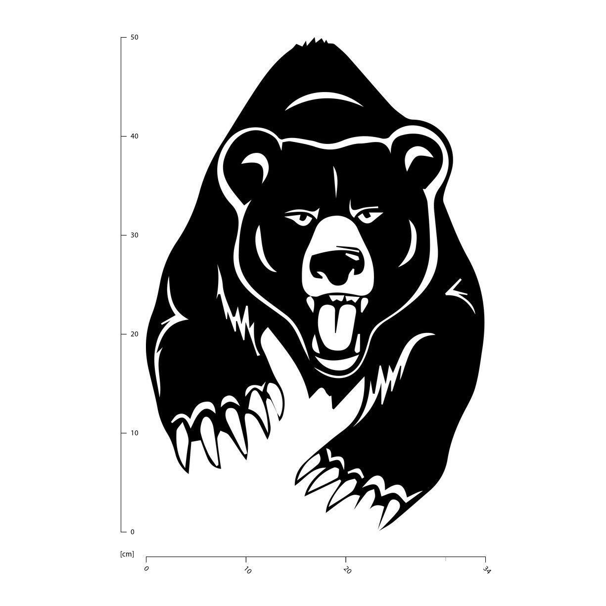 Angry Bear Grizzly Bear Claws Rubber Stamps for Business Logo, Wedding Invitations & Save The Date - DIY Crafting, Scrapbooking & Stationery Design