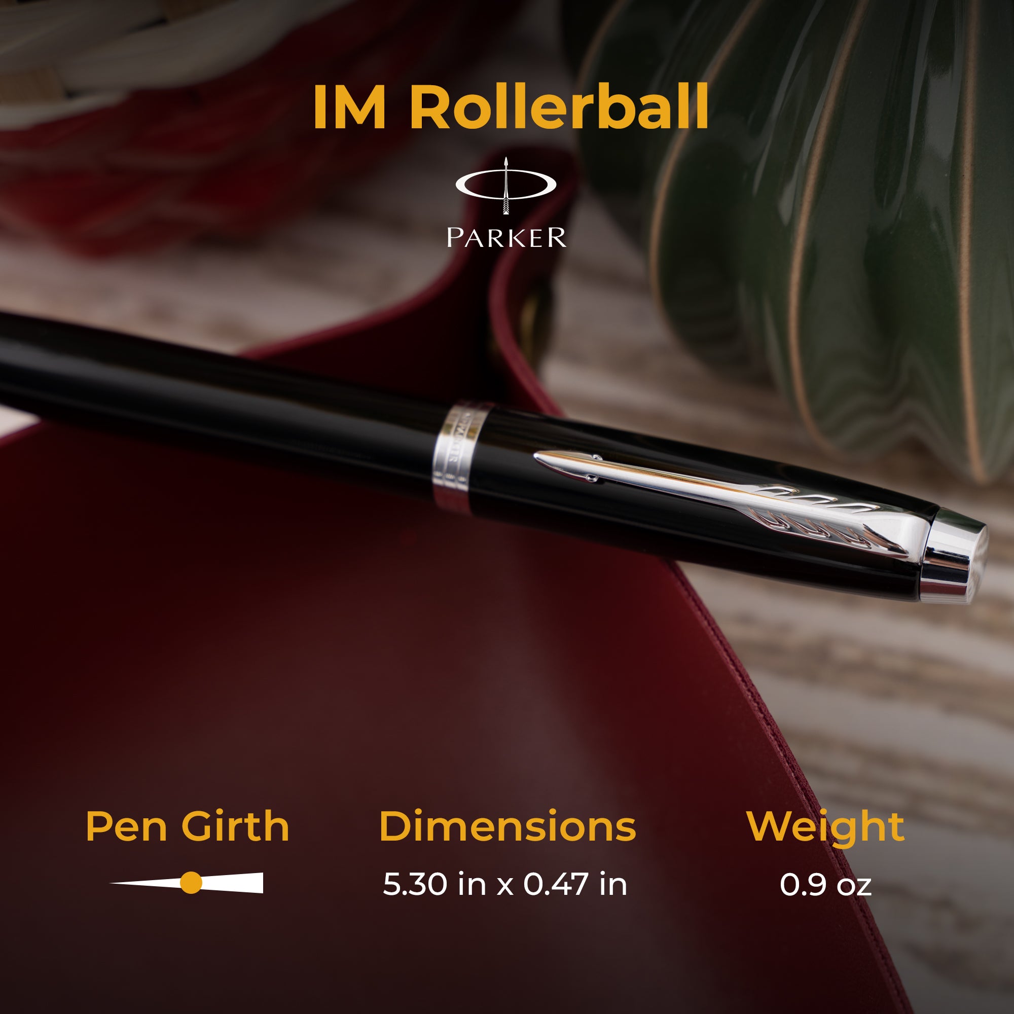 Parker IM Black Chrome Rollerball Pen - Premium Writing Instrument for Business, Gifts & Everyday Use - Smooth Ink Flow for Professional & Personal Writing