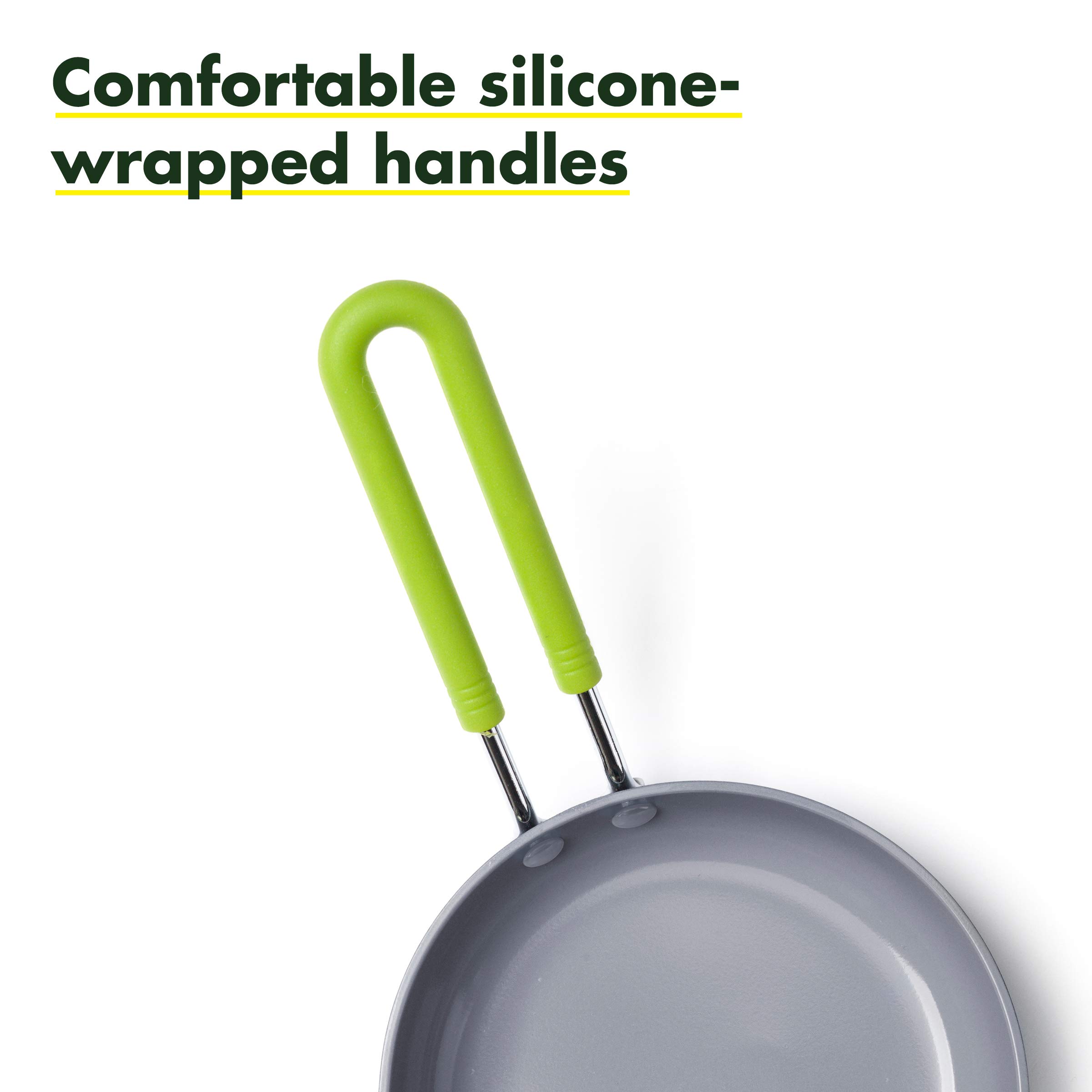 GreenPan Mini 5-Inch Ceramic Nonstick Egg Pan - PFAS-Free, Dishwasher Safe & Stay Cool Handle - Perfect for Cooking Eggs, Omelets & Pancakes - Healthy Non-Toxic Frying Pan for Small Kitchen & RV Use