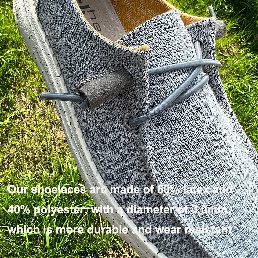 2-Pair Replacement Shoelaces for Hey Dude Shoes - Durable & Stylish Shoe Strings - Perfect for Casual Wear, Walking & Everyday Comfort