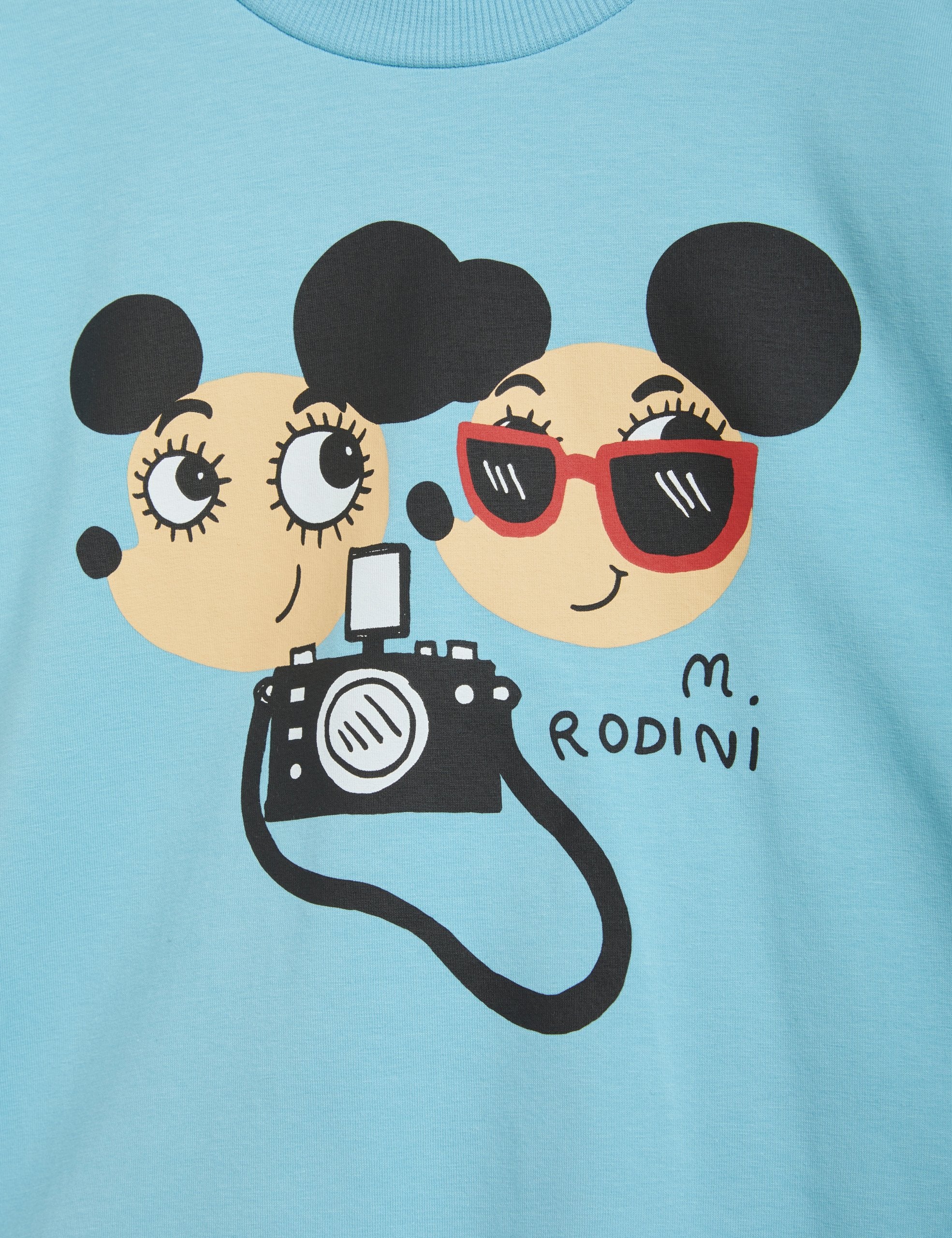 Mini Rodini Ritzratz Short Sleeve T-Shirt for Kids - Soft Cotton Blue Tee | Playtime, School & Casual Outfit