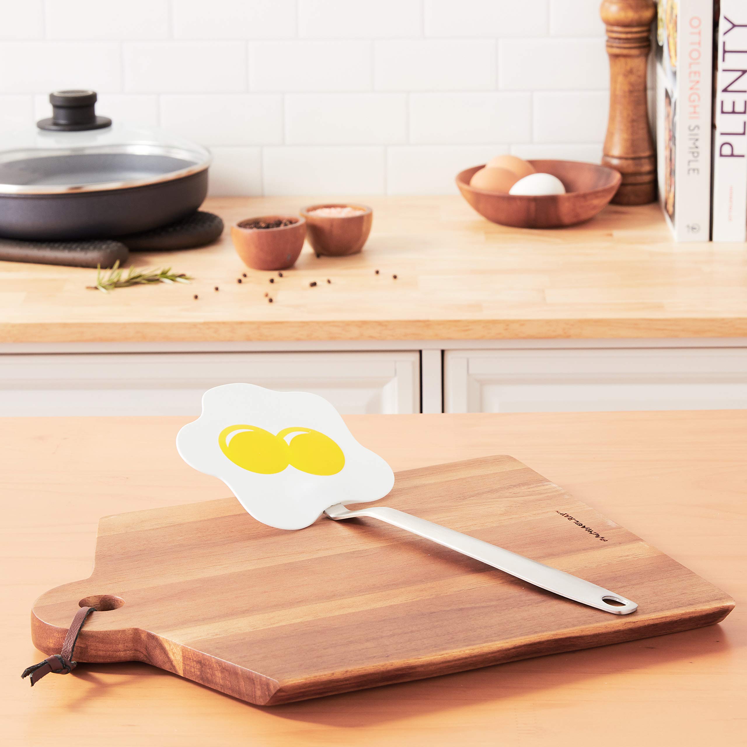 Tovolo Spatulart Flexible Nylon Egg Turner - Heat-Resistant Silicone Spatula, Dishwasher Safe - Perfect for Flipping Eggs, Pancakes & Burgers in Nonstick Pans