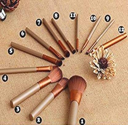 Beggie 12-Piece Makeup Brush Set - Foundation, Eyeshadow, Blush & More for Flawless Beauty