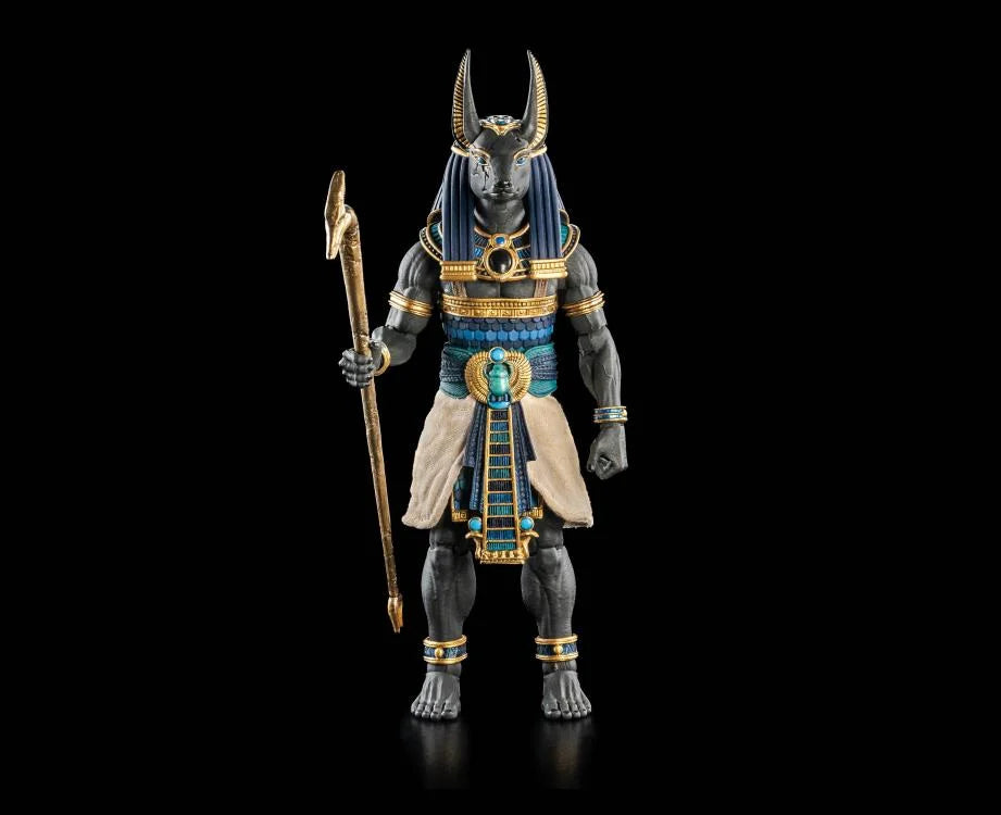 Anubis Action Figure (Black and Blue Version) - Figura Obscura Retailer Appreciation 2025 - Preorder Now | Collectible Egyptian God Statue for Display, Cosplay, and Mythology Enthusiasts