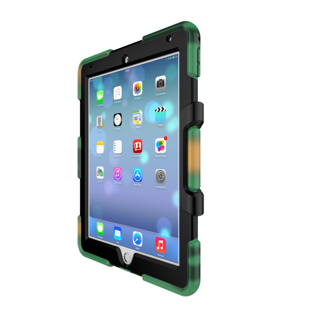 3-in-1 Shockproof Hybrid Case for Apple iPad Pro 10.5 Inch (2017 Model) - Hard Shell with Soft Silicone Frame - Perfect for Outdoor, Travel & Daily Protection