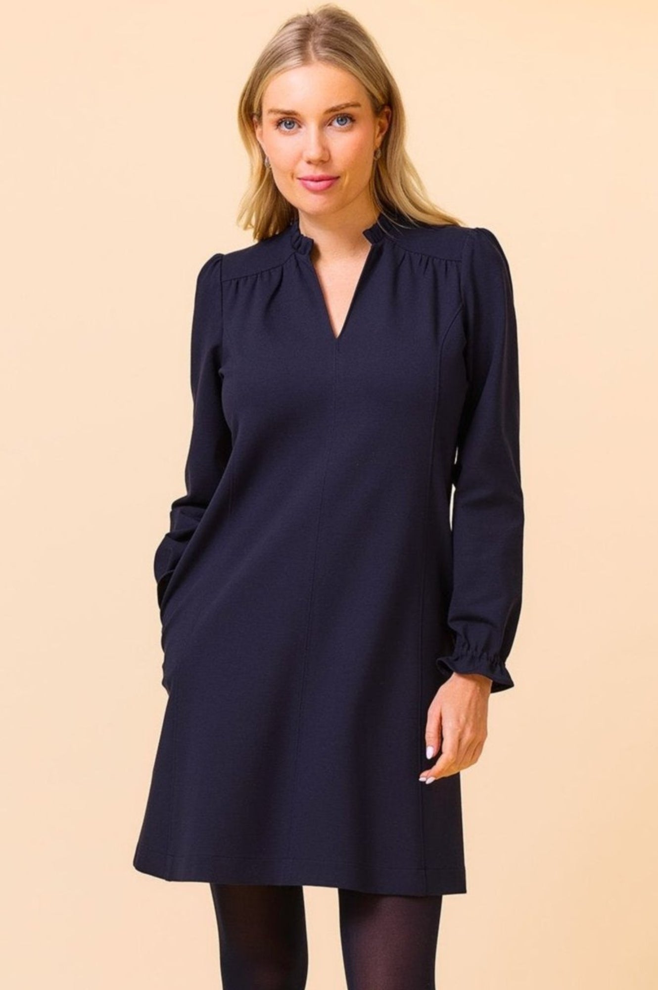EcoVero™ Mini Dress for Women - Sustainable Navy Blue Summer Dress | Perfect for Beach, Vacation & Casual Wear