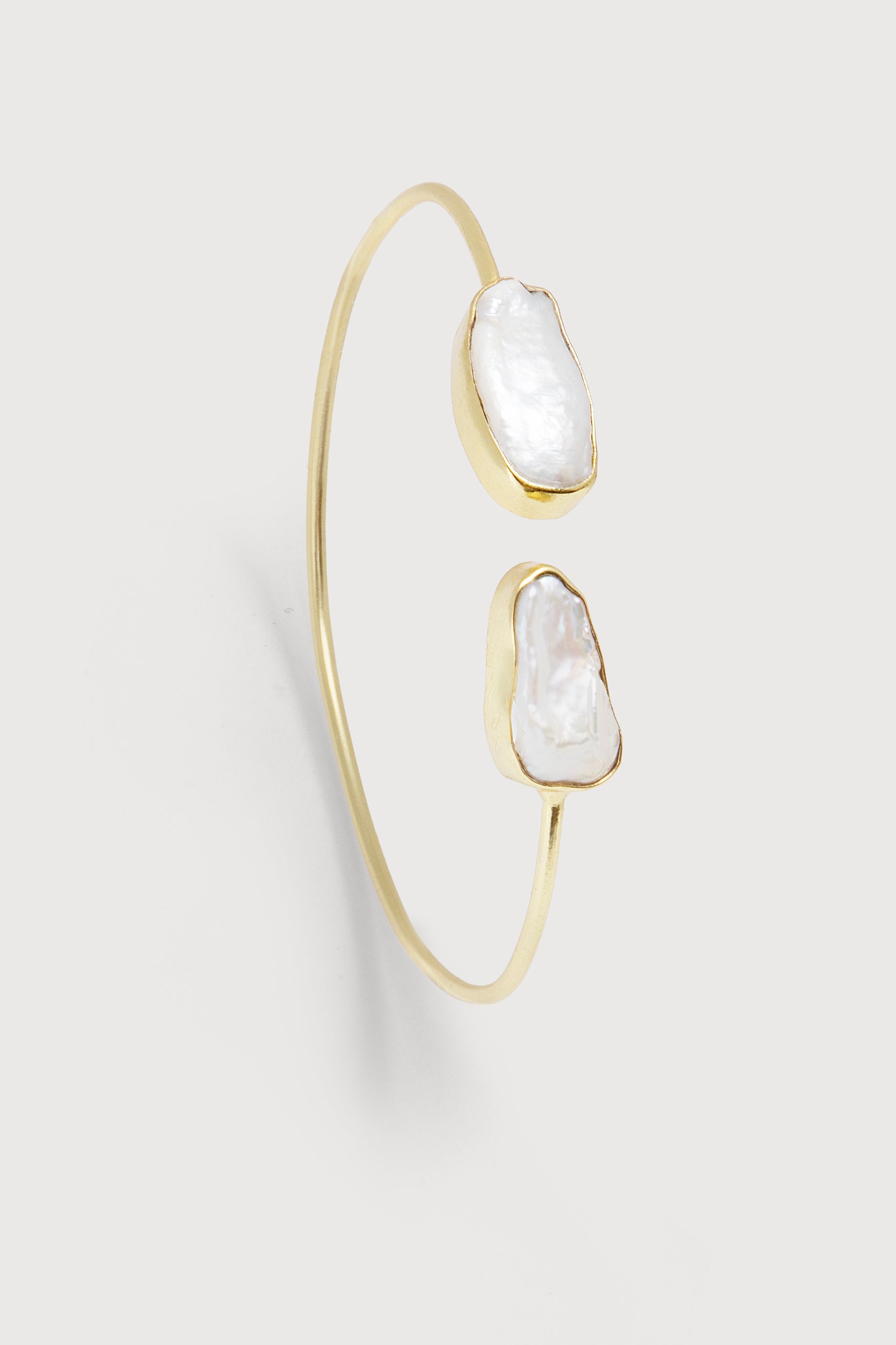 Elegant Double Freshwater Pearl Cuff Bracelet for Women - Perfect for Weddings, Parties & Special Occasions