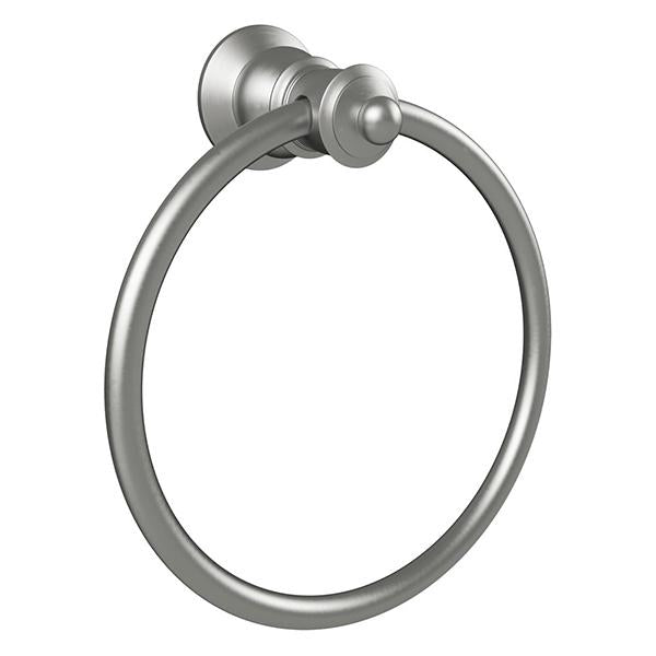 Fienza 81002BN Lillian Brushed Nickel Towel Ring - Bathroom & Kitchen Accessory for Hand & Dish Towels