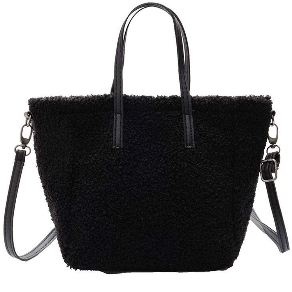 Amosfun Cute Plush Shoulder Bag for Women - Stylish Tote & Crossbody Pouch - Perfect for Work, Travel & Daily Use