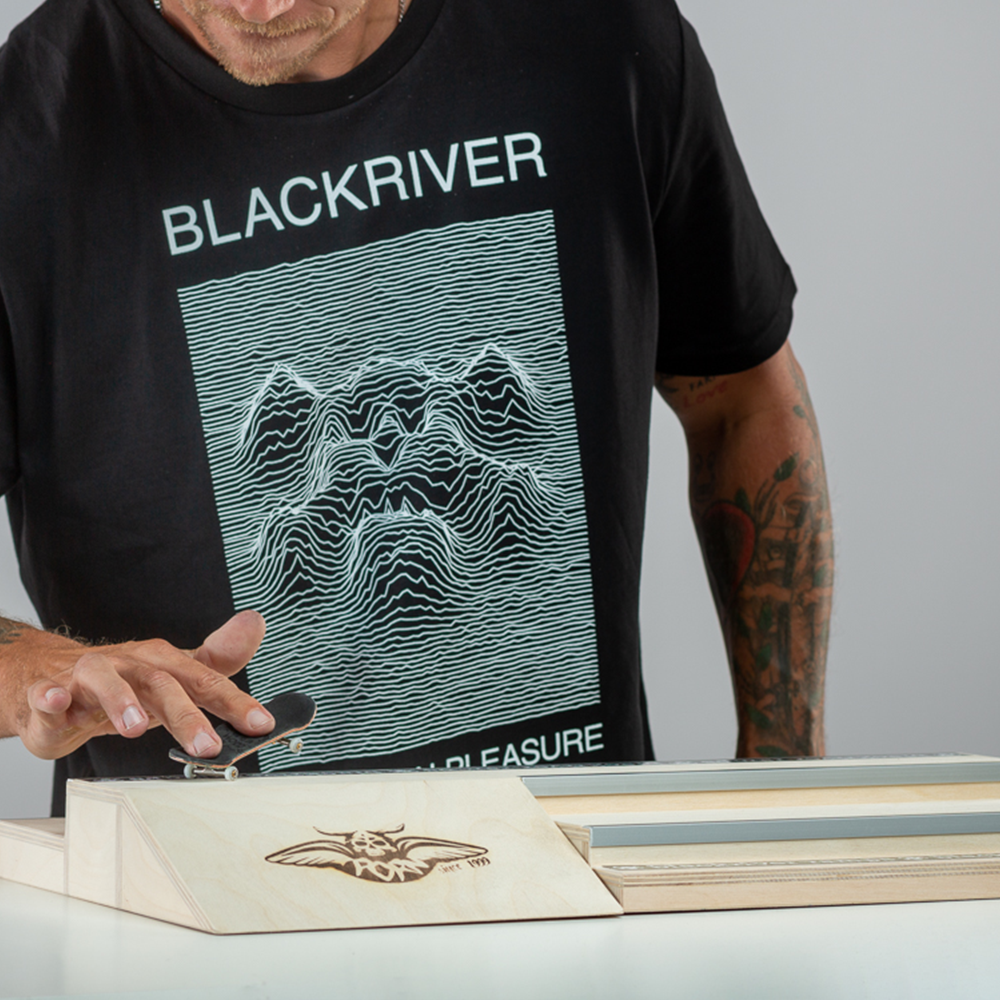 Blackriver Fingerboard Ramps - Pornstorm Plaza Skate Park for Tech Decks | Perfect for Finger Skateboarding Practice & Competition | Home, Office & School Fun Activity