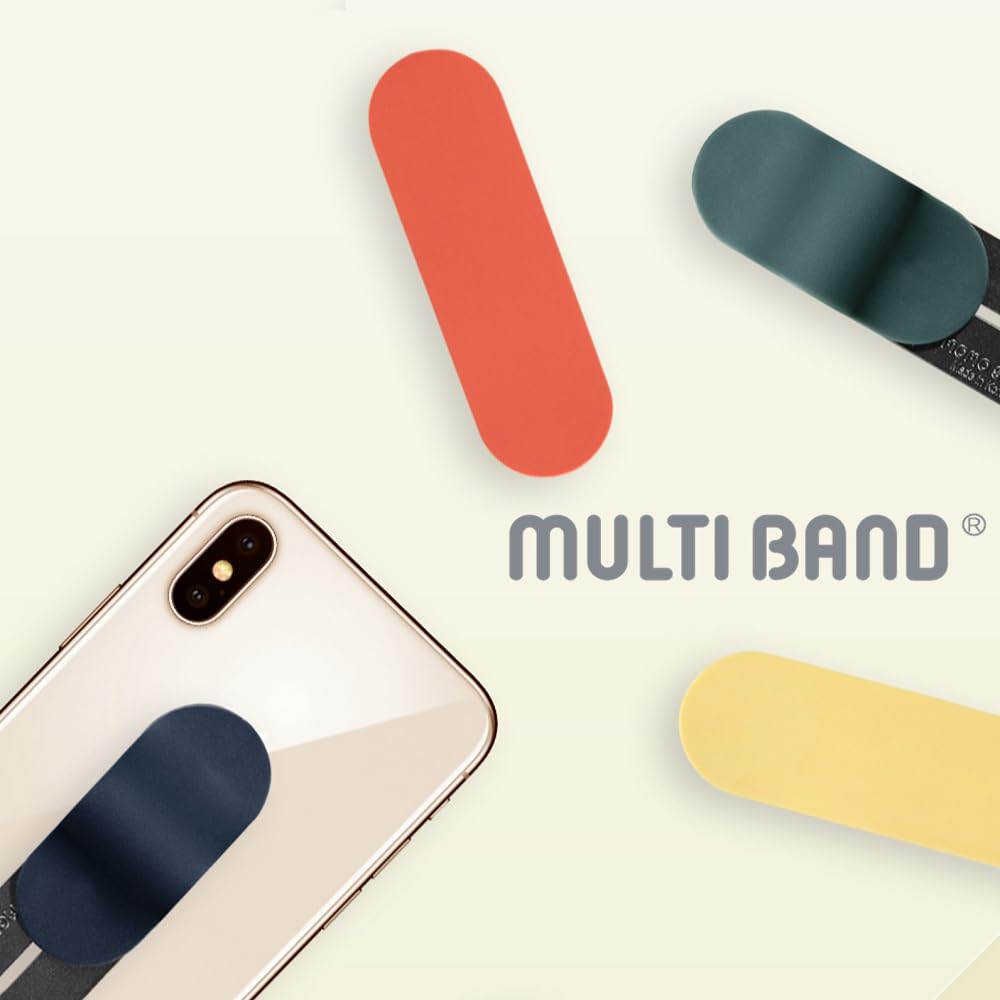 Original Multi-Band Phone Grip - Secure Hand Strap Holder with Slim Finger Loop for Selfies | Phone Stand Compatible with Most Smartphones | Perfect for Selfies, Gaming, and Everyday Phone Use