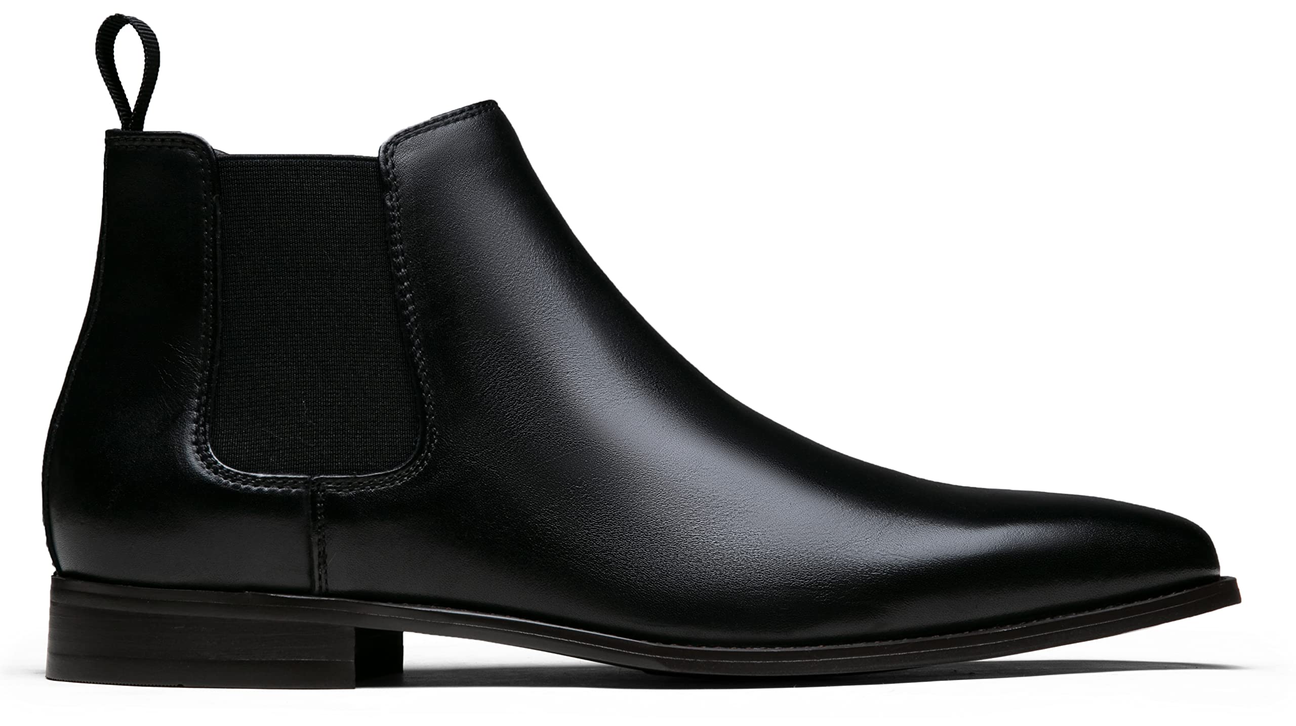Jousen Men's Chelsea Boots - Polished Leather Dress Boots, Stylish Classic Retro Slip-On Boots for Men | Perfect for Business Casual, Office Wear & Night Out