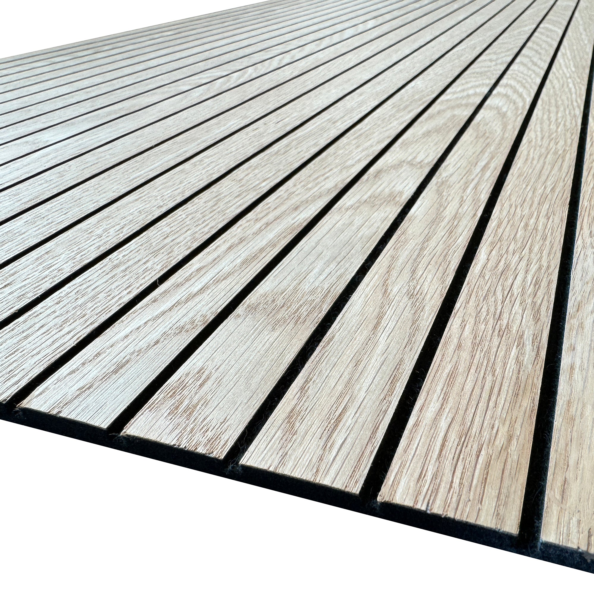 WOODFLEX Flexible Acoustic Wood Slat Wall Panel - Oak Veneer 2700mm x 600mm Slim Design for Home Theater & Office Soundproofing