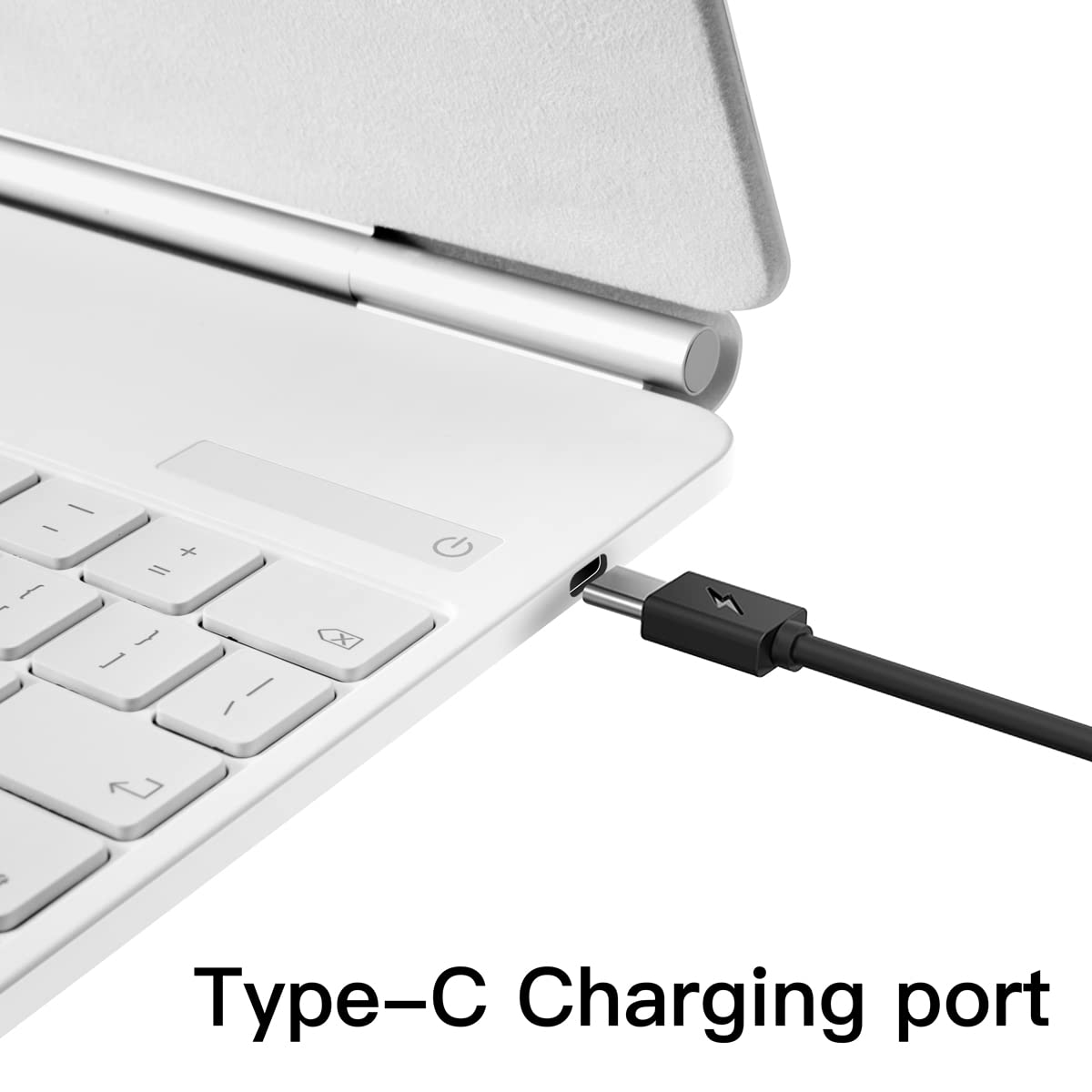 Magnetic Keyboard Case for iPad 10th Generation 10.9 inch 2022 - Slim Floating Cantilever Stand with Backlit Wireless Keyboard & Trackpad (White) - Perfect for Work, Study & Travel
