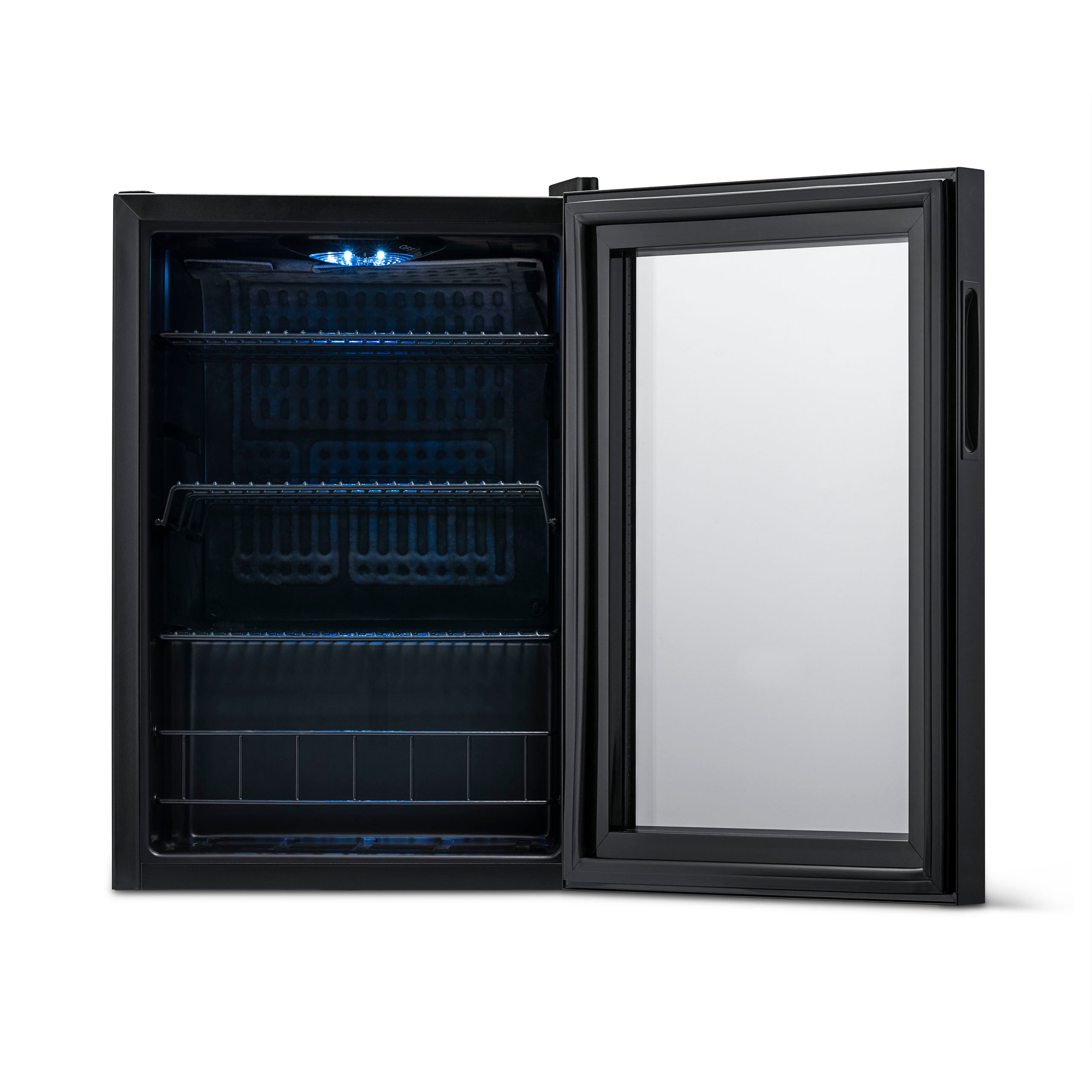 Newair® 90 Can Freestanding Black Beverage Refrigerator - Compact Drink Cooler for Home, Office, or Bar - Perfect for Soda, Beer, and Wine Storage