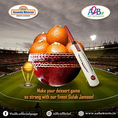 A2B Gulab Jamun Indian Sweet Dessert in Tin - 2 Pack (500g Each) | Authentic Adyar Anand Bhavan Sweets | Perfect for Festivals, Diwali Gifts & Tea Time Snacks