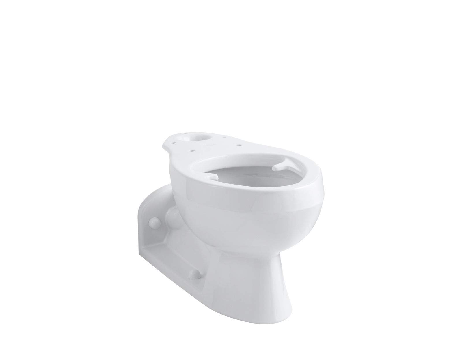 KOHLER K-4327-0 Barrington Pressure Lite Elongated Toilet Bowl in White - Efficient Water Saving Design for Modern Bathrooms | Perfect for Residential & Commercial Use