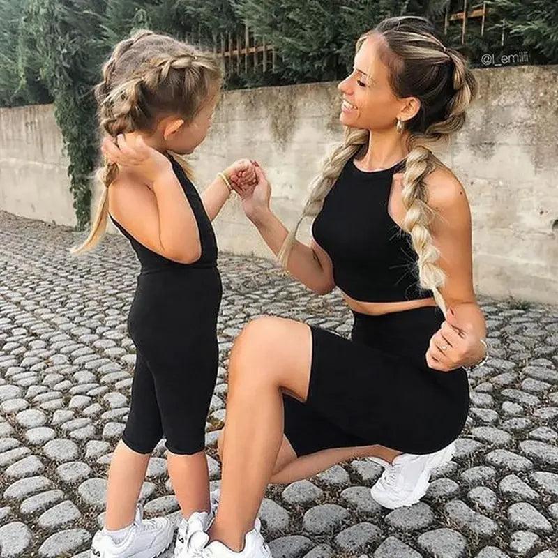 Matching Mother Daughter Yoga Outfits - Women's 2-Piece Activewear Set for Yoga, Pilates & Gym Workouts - Perfect for Mother's Day Gifts & Family Fitness Activities